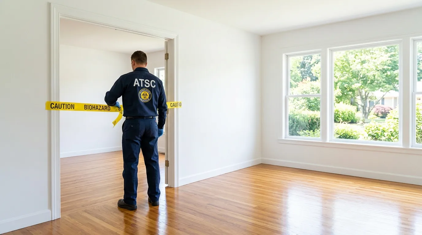 Certified biohazard cleanup crew performing Crime Scene Cleanup in Goshen